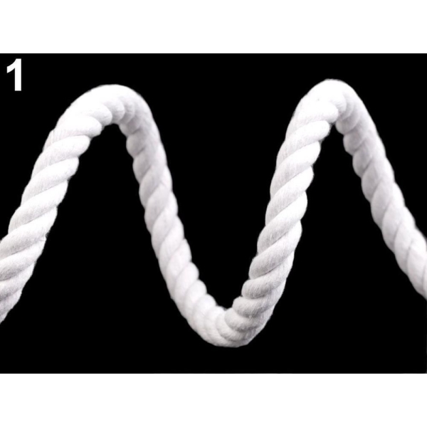5m de Coton Blanc corde / Corde de Ø10mm Entreprise, Cordon Macrame, Cordon de la Décoration, de la - Photo n°2