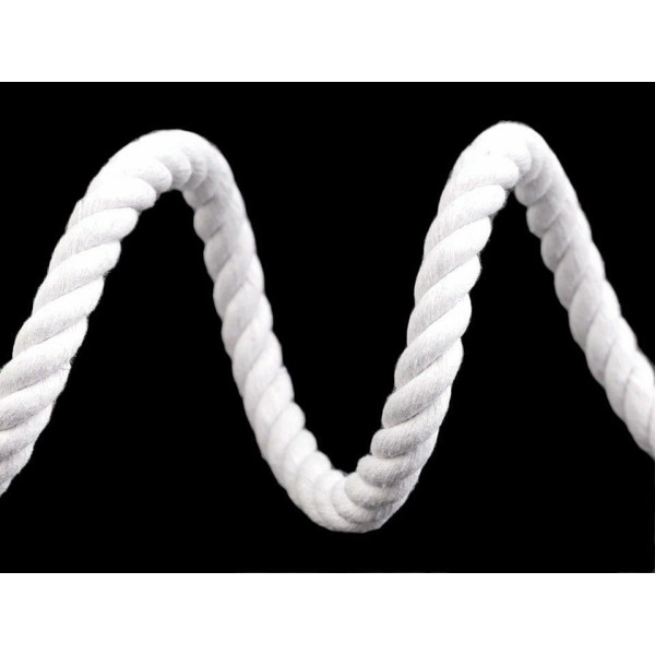 5m de Coton Blanc corde / Corde de Ø10mm Entreprise, Cordon Macrame, Cordon de la Décoration, de la - Photo n°4