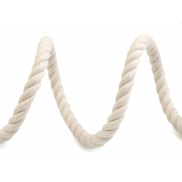 5m de Coton Blanc corde / Corde de Ø10mm Entreprise, Cordon Macrame, Cordon de la Décoration, de la - Photo n°5