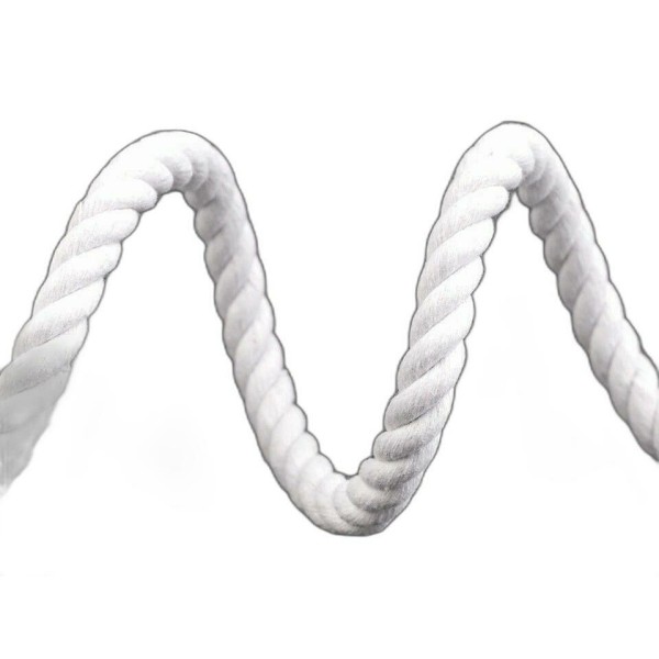 5m de Coton Blanc corde / Corde de Ø10mm Entreprise, Cordon Macrame, Cordon de la Décoration, de la - Photo n°1