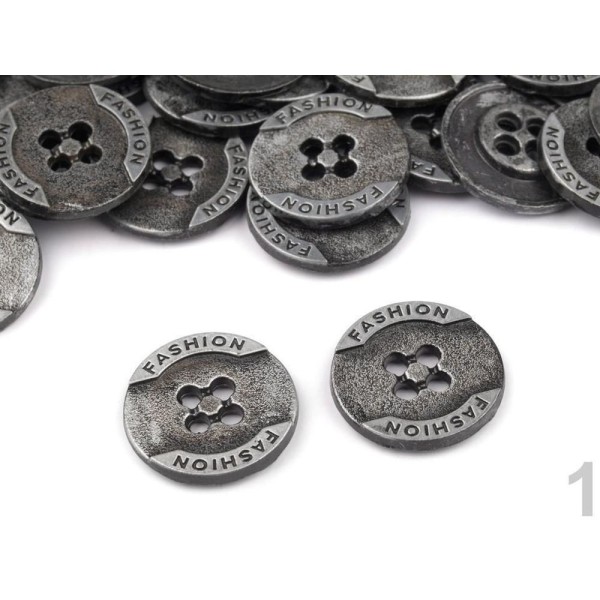 50pc 1 Nickel Antik Bouton Métallique à la Mode Taille 26', Et Métallisé Boutons, de Fixation, de la - Photo n°1
