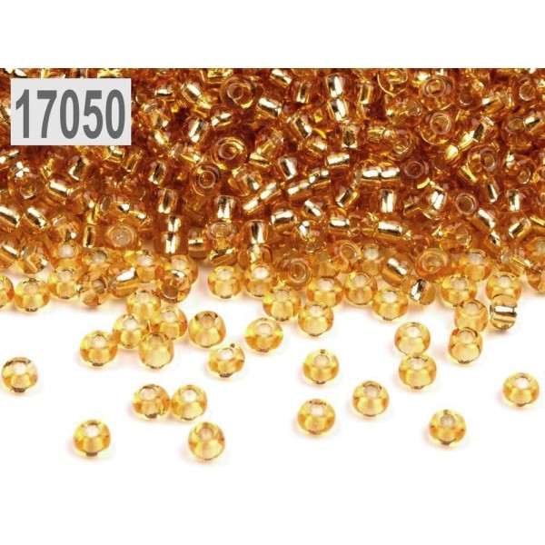20g 17050gold Perles de rocaille PRECIOSA 10/0 - 2.3 mm - Photo n°1