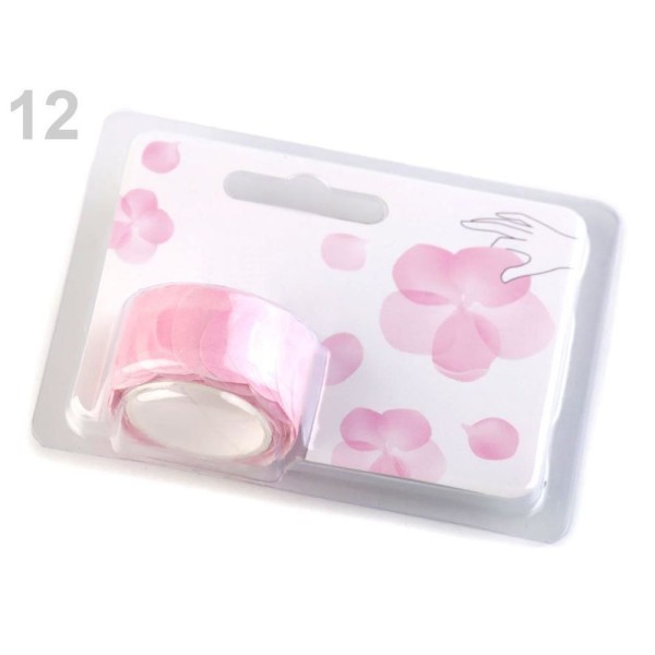 1pc Lumière Rose Washi Stickers Fleur, Feuille de Trèfle, de Scrapbooking Et des Cassettes, des Déco - Photo n°1