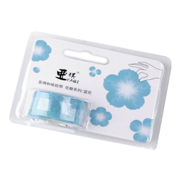 1pc Turquoise Washi Stickers Fleur, Feuille de Trèfle, de Scrapbooking Et des Cassettes, des Décorat - Photo n°1