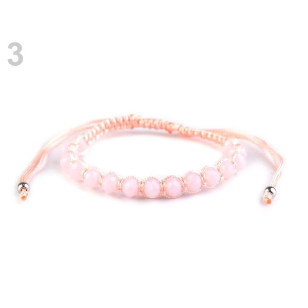 1pc 3 Rose Bracelet Shamballa Avec Perles à Facettes, d'Autres Bracelets, Bijoux - Photo n°1