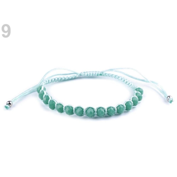 1pc 9 Turquoise Bracelet Shamballa Avec Perles à Facettes, d'Autres Bracelets, Bijoux - Photo n°1