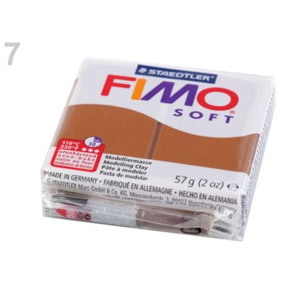 1pc Brun-beige FIMO Polymère pâte à modeler 57 octies, Doux, -, de l'Artisanat et Loisirs - Photo n°1