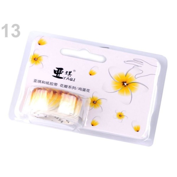 1pc Jaune Washi Stickers Fleur, Feuille de Trèfle, de Scrapbooking Et des Cassettes, des Décorations - Photo n°1