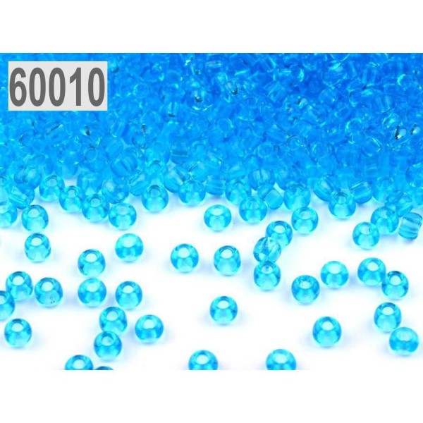 20g 60010 Baby Blue de Semences de Perles de Rocaille PRECIOSA 8/0 - 3mm - Photo n°1