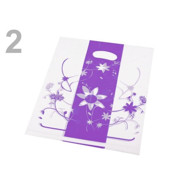 100pc Violet sacs en Plastique 25x34cm, Sacs, Cadeaux, Décorations - Photo n°1