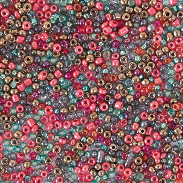 Perles de rocaille - Mix Koralle - 2 mm - 17 g - Photo n°1