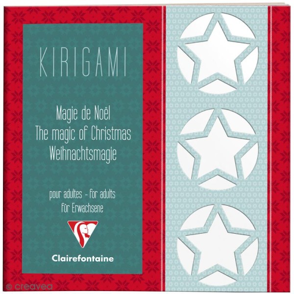 Carnet de motifs Kirigami - Magie de Noël - 20 x 20 cm - 52 pages - Photo n°1