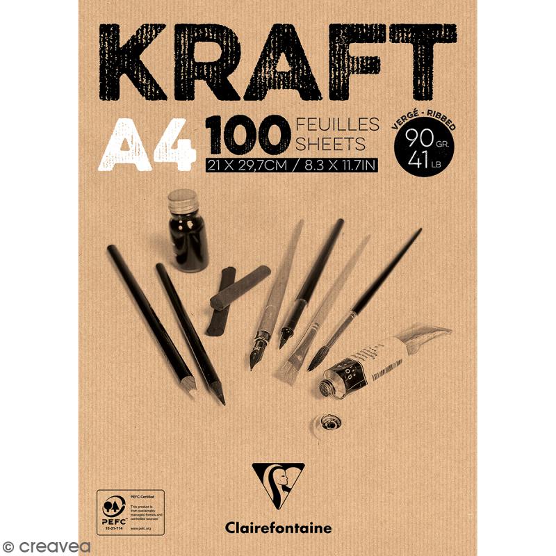 20 Feuilles De Papier Kraft Adhésif A4 à Prix Carrefour