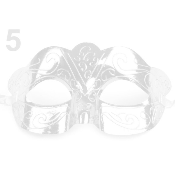 1pc 5 de Lumière d'Argent Carnaval Masque - Masque pour les Yeux, le Parti Et, d'Accessoires, de Déc - Photo n°1