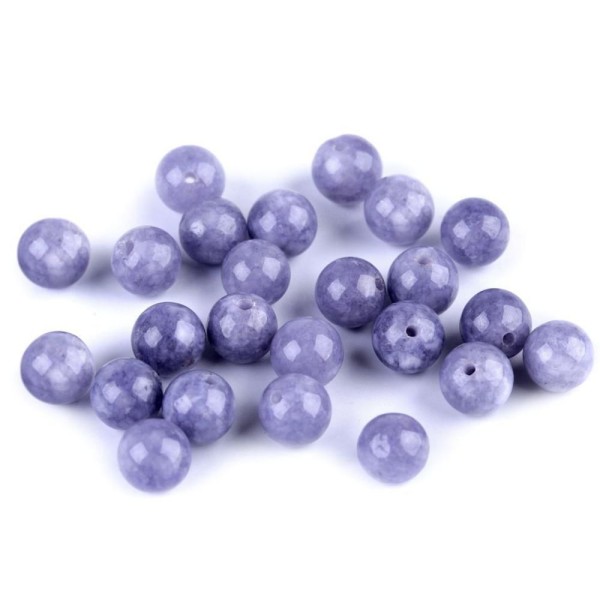 10pc Avanturine Bleu Minéral Naturel / pierres précieuses Perles Bleu Mousse Avanturine 8mm, les Per - Photo n°1