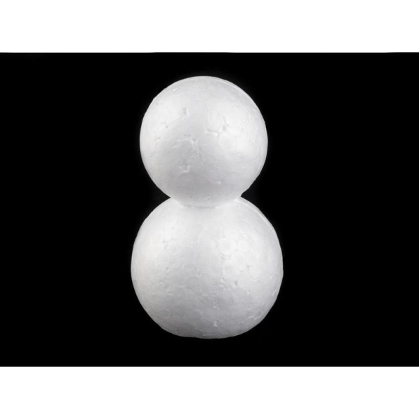 1pc Blanc de Bricolage Bonhomme de neige en Polystyrène 6.7x11.5cm, de l'Artisanat de la Mousse, des - Photo n°1