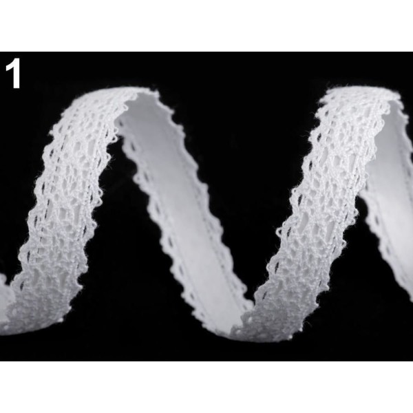 1pc 1 Blanc Natural Auto-Adhésif de l'Artisanat de la Dentelle Ruban Largeur 15mm, de Scrapbooking E - Photo n°1