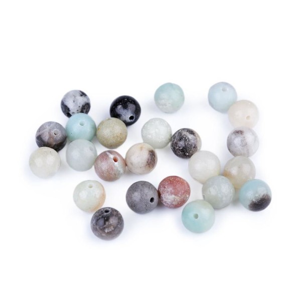 10pc Amazonit Brillant Minérale Naturelle / pierres précieuses Perles en Amazonite 8mm, les Perles, - Photo n°1