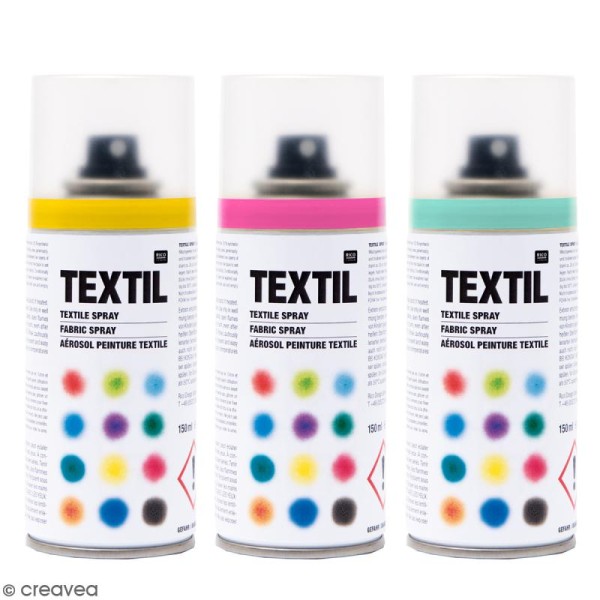 Peinture en bombe pour tissus - 150 ml - Plusieurs coloris - Photo n°1