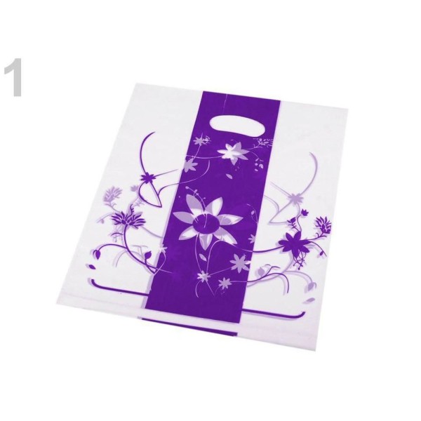 100pc Bleu Violet sacs en Plastique 30x37.5cm, Sacs, Cadeaux, Décorations - Photo n°1