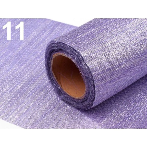1pc Violet Lilas Polyester Ruban de Tissu de la Largeur de 15cm de Lurex, de la Dentelle, toile d'Ar - Photo n°1