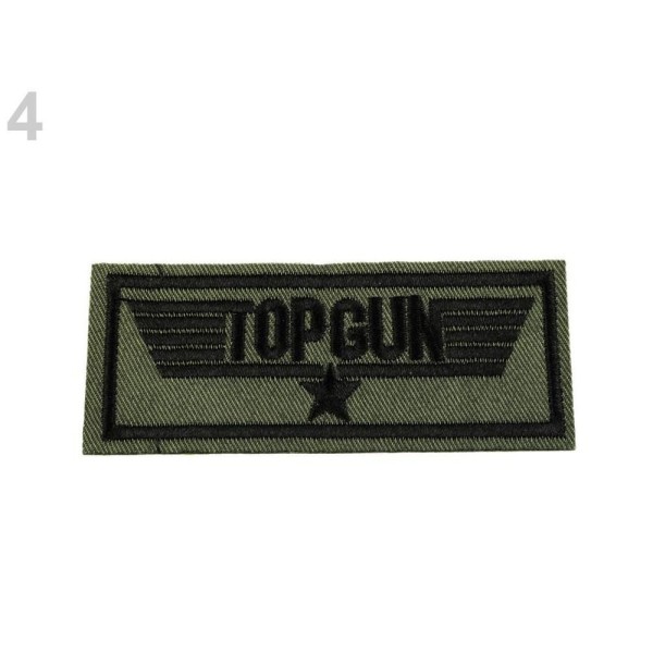 10pc 4 Green Top Gun au Fer à repasser Patch de l'Armée, Patchesand Coudre sur les taches, Coudre-su - Photo n°1