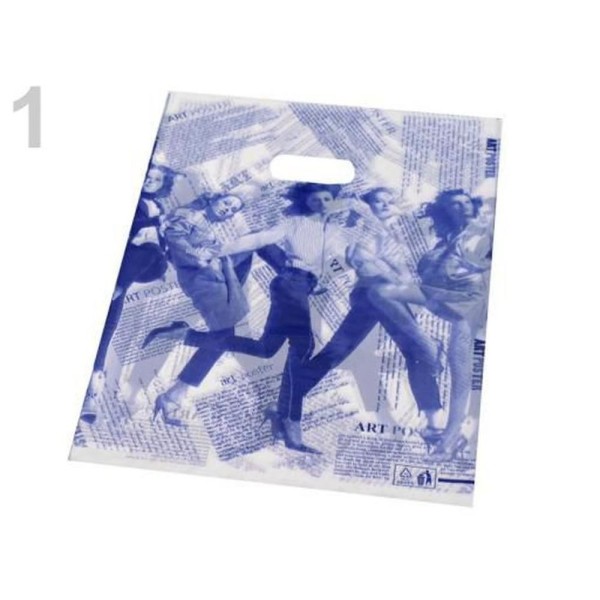 100pc Saphir Bleu des sacs en Plastique 19x24cm, Sacs, Cadeaux, Décorations - Photo n°1