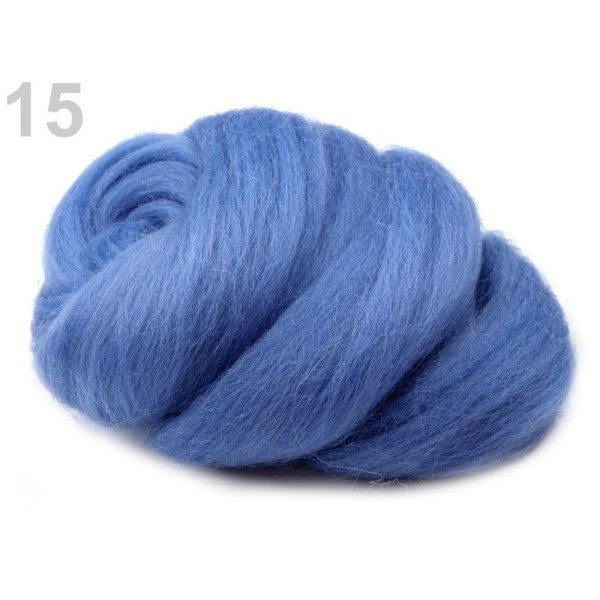 1bag 15 (29) Bleu-violet en Laine Polaire Itinérant 20g Peigné, Feutrage, de l'Artisanat Et Loisirs - Photo n°1