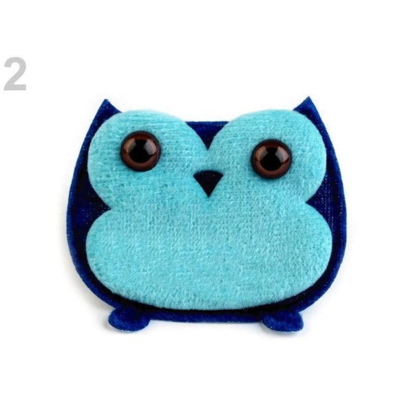 10pc 2 Bleu Azure en Peluche Coudre-sur Owl Appliques, Textiles Et Autres Accessoires, de Vêtements, - Photo n°1