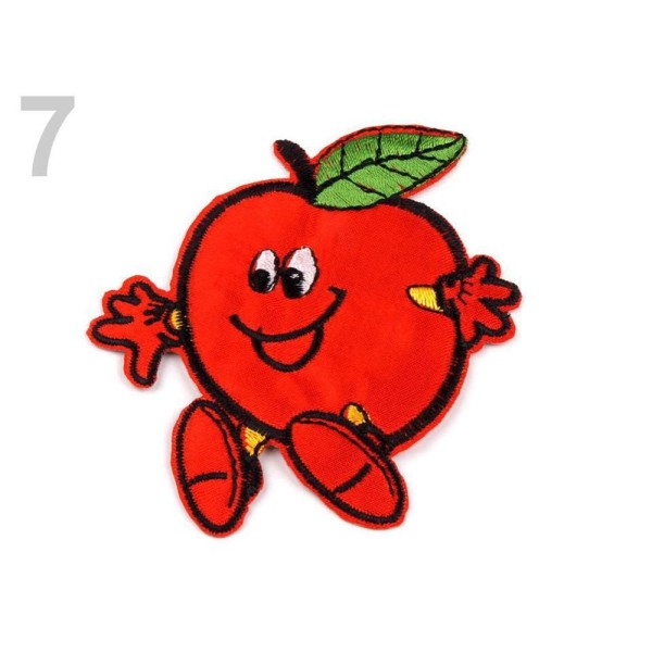10pc Fer Rouge Sur les taches de Fruits Et de Légumes, Fer-sur Patchesand Coudre-sur, Coudre-sur, de - Photo n°1