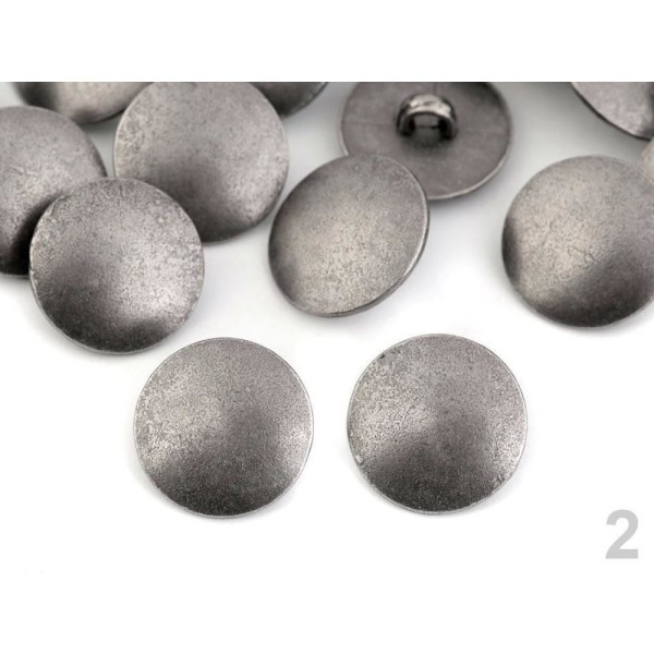 20pc 2 (28") Nickel Antik Tige Métallique Bouton 24', 28', 32', Et Métallisé Boutons, de Fixati - Photo n°1