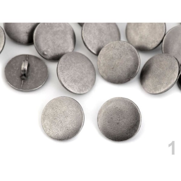 20pc 1 (24") Nickel Antik Tige Métallique Bouton 24', 28', 32', Et Métallisé Boutons, de Fixati - Photo n°1