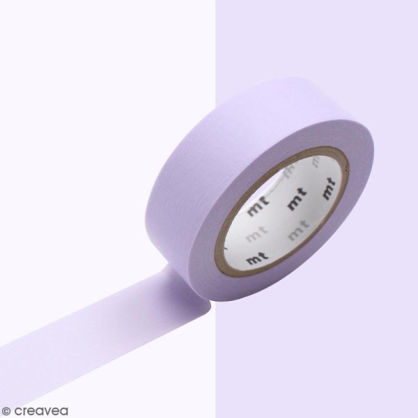 Masking Tape Pastel violet - 15 mm x 10 m - Photo n°2