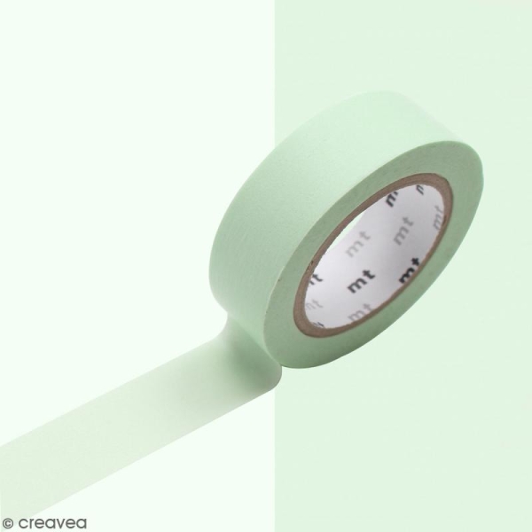 Masking Tape Pastel vert - 15 mm x 10 m - Photo n°2