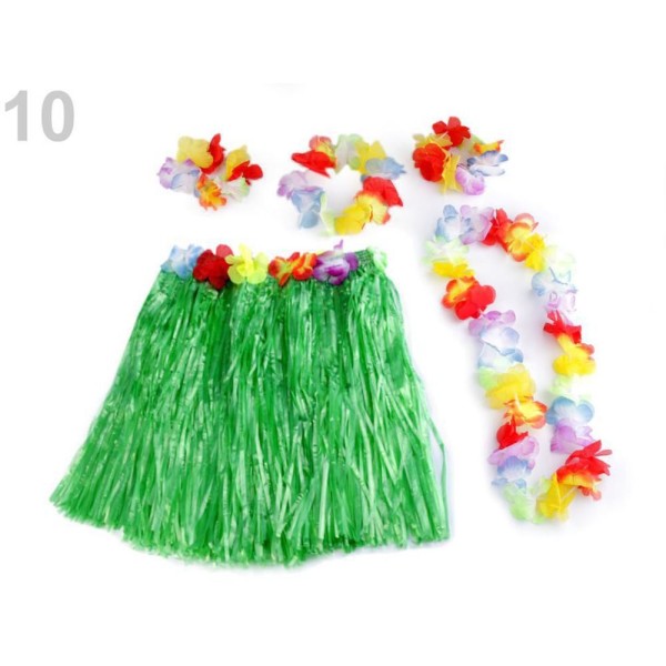 1set 10 Vert Pastel Hawaiian Ensemble, des Accessoires de Carnaval, les Décorations, la Partie - Photo n°1