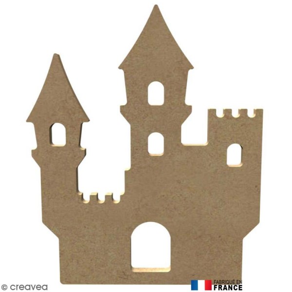 Château en Bois à décorer - 14,7 cm - Photo n°1