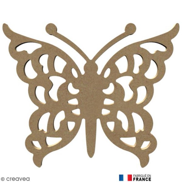 Papillon ajouré en Bois à décorer - 26 cm - Photo n°1