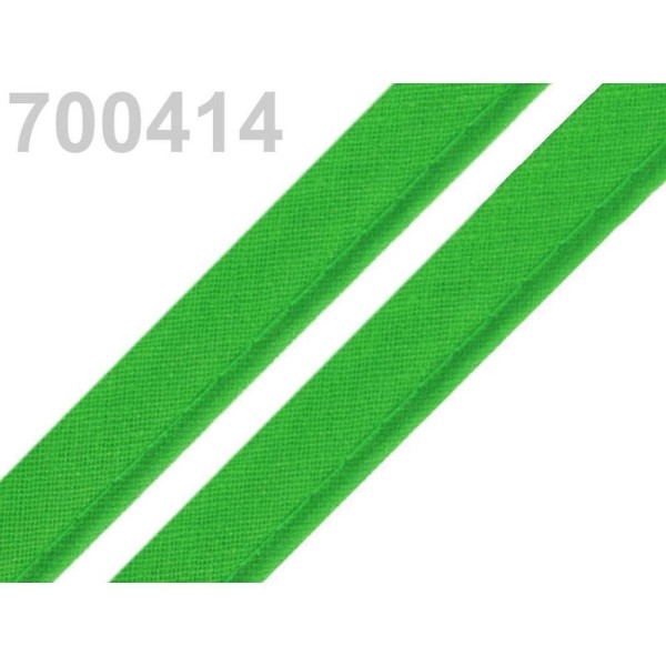 50m Poison Vert Coton Insertion de la Tuyauterie Largeur 12mm, des Biais, Biais, de découper les Rub - Photo n°1