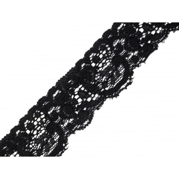 25m Noir lacets Élastiques Largeur 35 mm, Extensible, Et de Madère, Mercerie, - Photo n°2