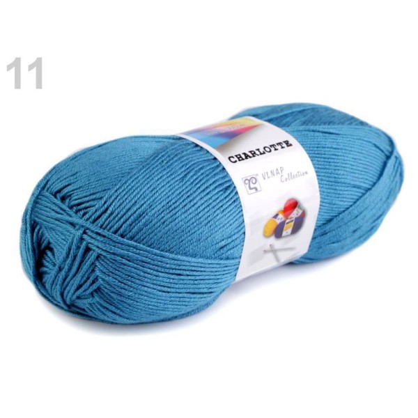 1pc 11 (88200) Bleu Turquise Fil à Tricoter Charlotte 100g Vlnap, Tricot, Crochet, Broderie, Merceri - Photo n°1
