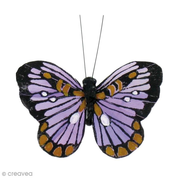 Papillons déco colorés - 7,5 x 5 cm - 6 pcs - Photo n°2