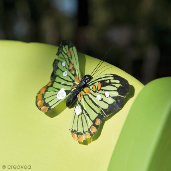 Papillons déco colorés - 7,5 x 5 cm - 6 pcs - Photo n°4