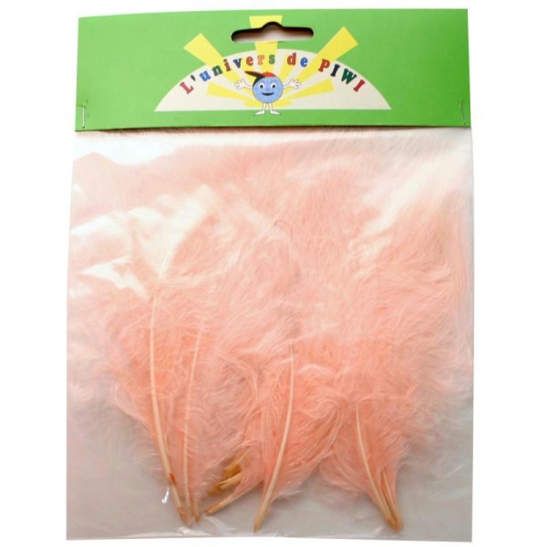 Plumes marabout rose 15 cm x 10 plumes - Photo n°1