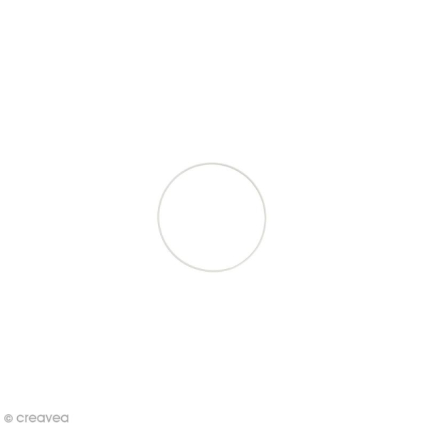 Cercle nu en métal - 7 cm de diamètre - Photo n°1