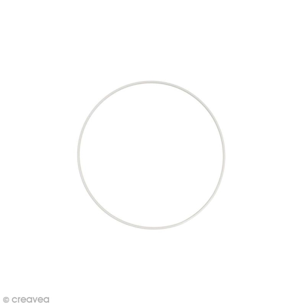 Cercle nu en métal - 12 cm de diamètre - Photo n°1