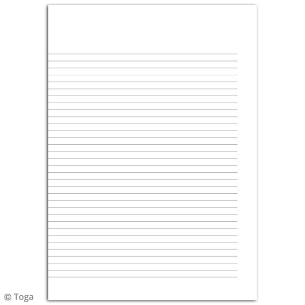 Cahier couverture kraft - 21 x 29,7 cm - 40 pages blanches lignées