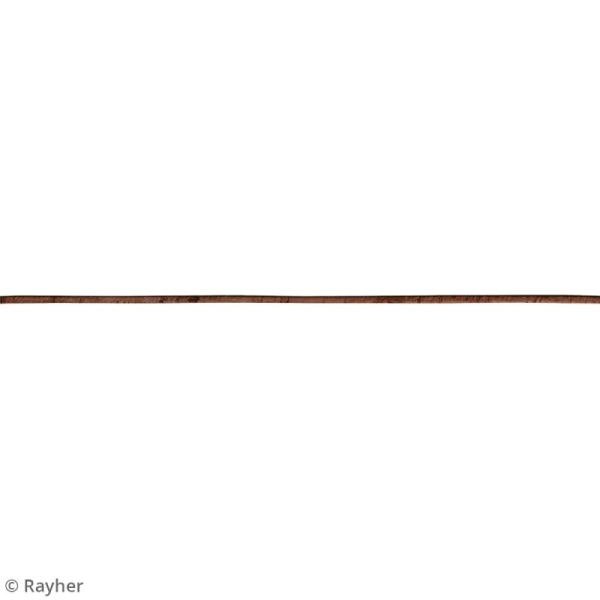 Ruban en liège brun noisette - 3 mm x 150 cm - Photo n°3