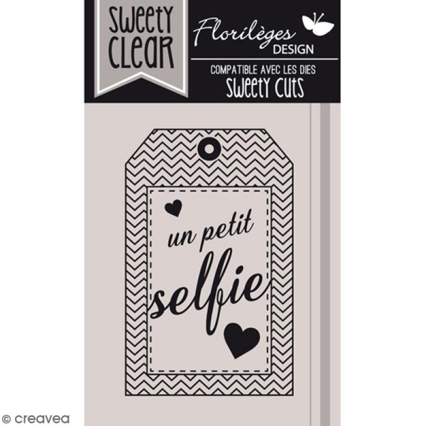 Tampon Sweety clear Petit selfie - 6,5 x 4,5 cm - 1 pce - Photo n°1
