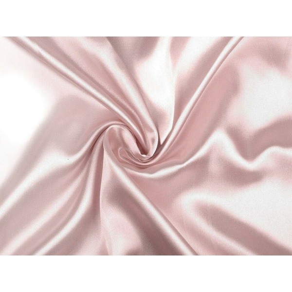 1m 3 Vintage Rose clair Satin Élastique Tissu, le Tissu, le Bandeau, le Tissu, le Tissu, le Bricolag - Photo n°1