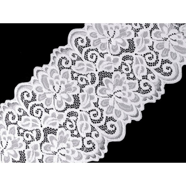 17m Blanc lacets Élastiques / Insérer une Largeur de 15 cm, Extensible, Et de Madère, Mercerie, - Photo n°2